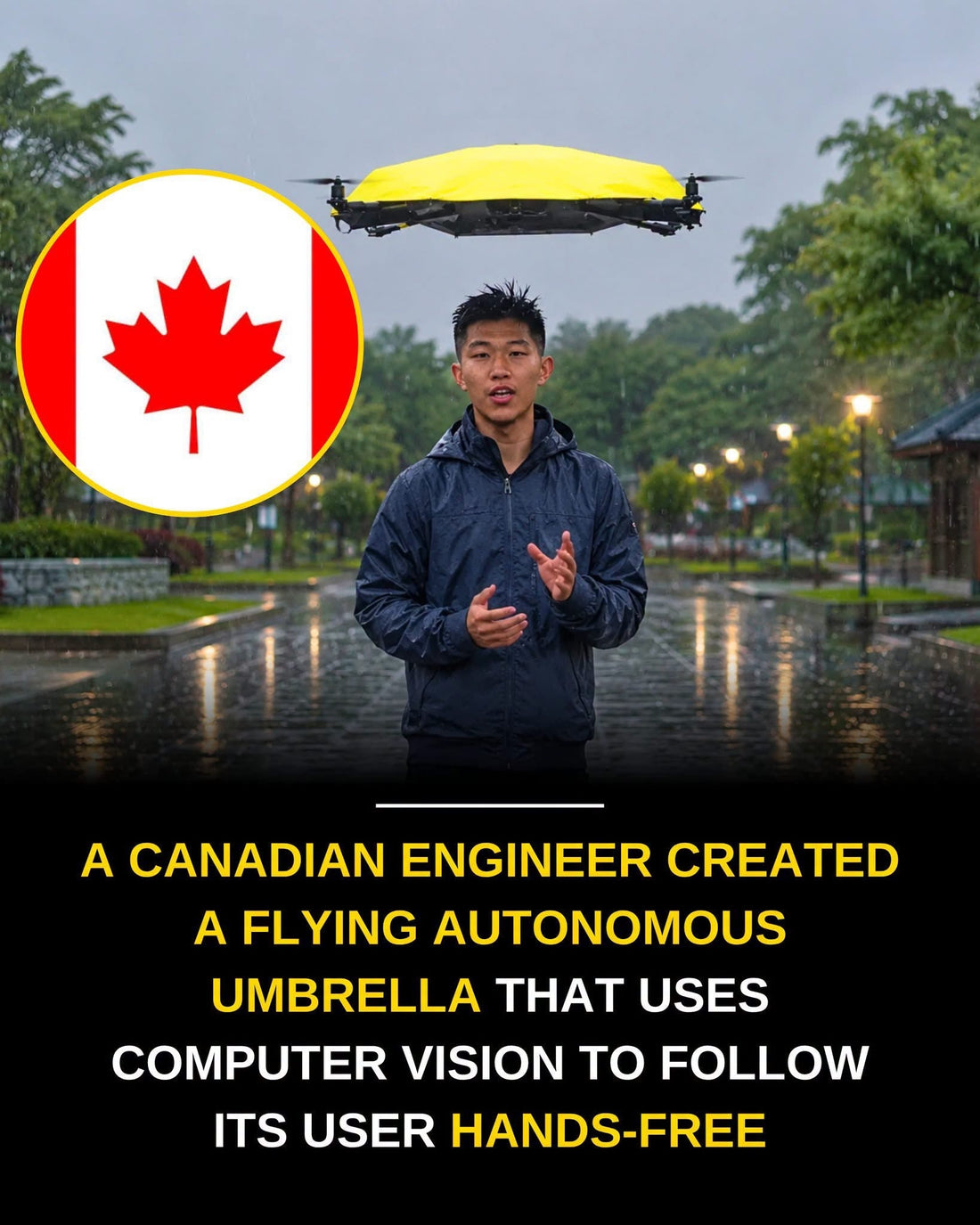 The Future of Rainy Days? Meet the Flying Umbrella That Tracks Your Head (And Your Anxiety)