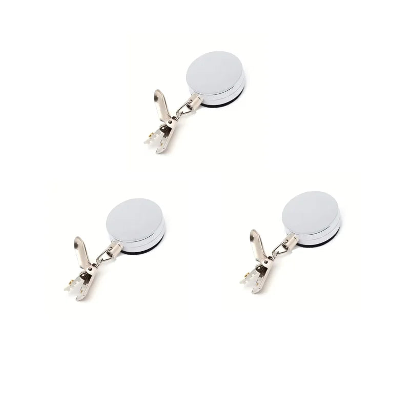 5-Piece Automatic Retractable Towel Clip Set – Punch-Free Wall Mount