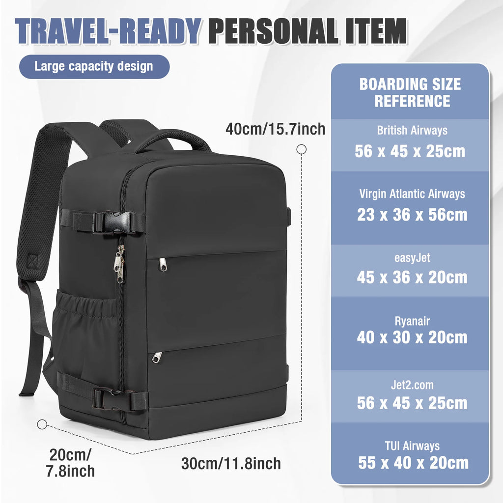 Vacuum Compression Backpack Ryanair 40x30x20 Travel Backpack EasyJet Wizzair Cabin Bag 15.6" Laptop Bag Men Backpack,Storage Bag