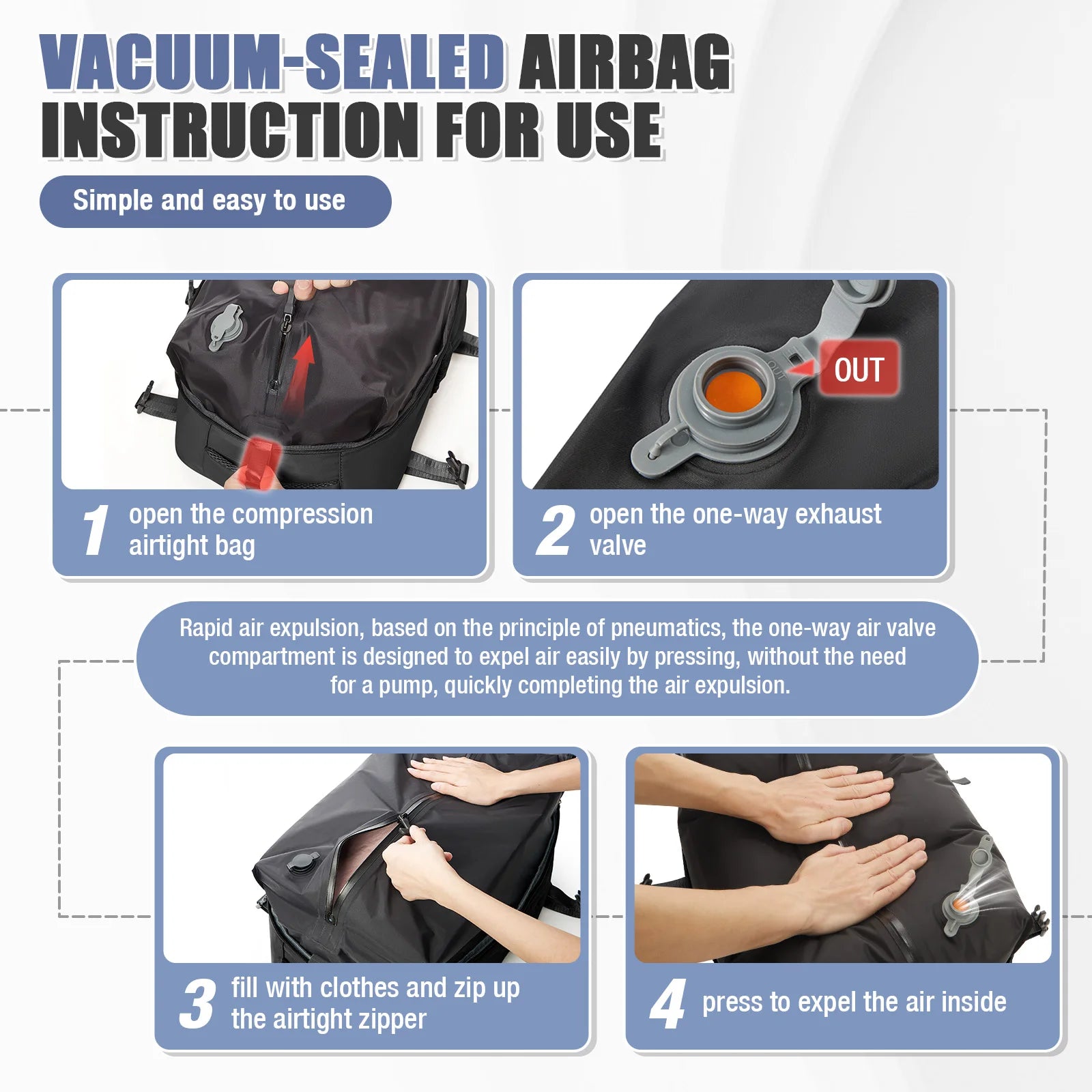 Vacuum Compression Backpack Ryanair 40x30x20 Travel Backpack EasyJet Wizzair Cabin Bag 15.6" Laptop Bag Men Backpack,Storage Bag