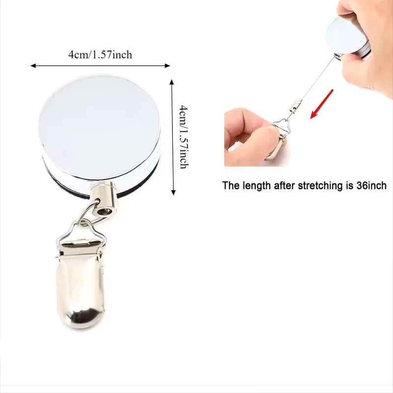 5-Piece Automatic Retractable Towel Clip Set – Punch-Free Wall Mount