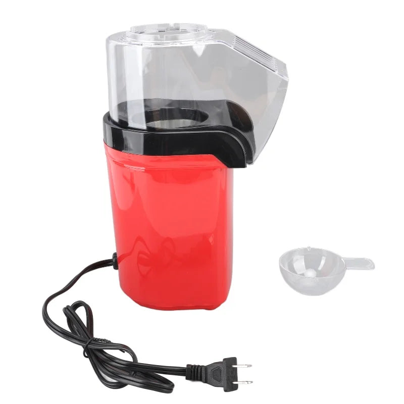 1200W Electric Hot Air Popcorn Maker Oil-Free Fast Popping One-Touch Operation Home Use Popcorn Machine
