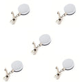 5-Piece Automatic Retractable Towel Clip Set – Punch-Free Wall Mount